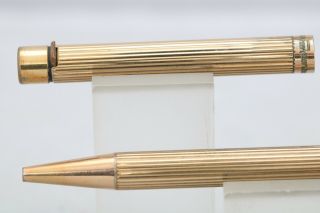 Vintage (c1982 - 92) Sheaffer Targa No.  1005s Fluted Gold Plated Ballpoint Pen
