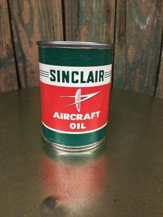 Vintage Sinclair Aircraft Oil Can Coin Bank