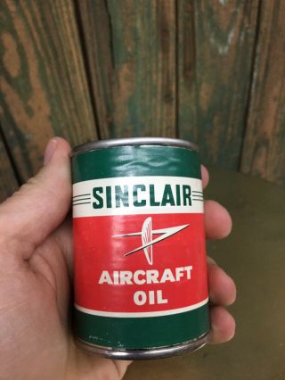 Vintage Sinclair Aircraft Oil Can Coin Bank 2