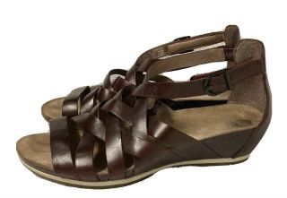 Dansko Vivian Gladiator Boho Ruby Vintage Leather Strappy Sandals Eu 39 (8.  5,  9)