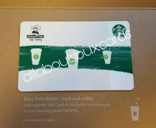 Rare Starbucks 2017 Co Branded Green Stripe Card