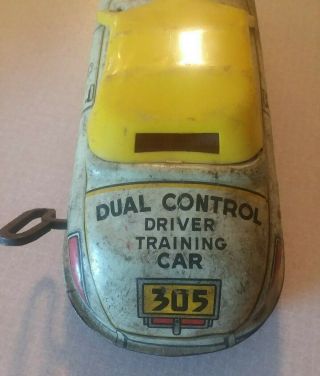 Vintage Rare Car 1 Learn to Drive Tin Wind Up 3