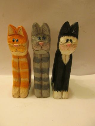 Set Of 3 Eddie Walker Kitty Cat Figurines Midwest Cannon Falls - 6