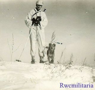 Best Wehrmacht Skijäger W/ Mp - 40 Mashinenpsitole & Snow Camo W/ Dog; Russia