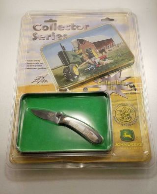 Smith & Wesson John Deere Collector Series Folding Knife W/ Tin 2002