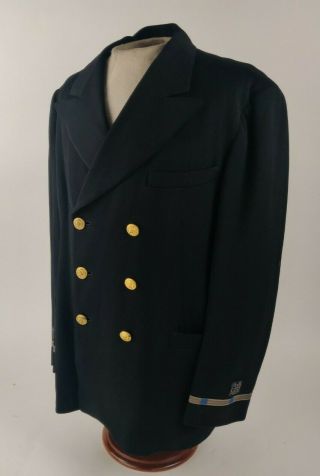 Post War Us Navy Usn Warrant Officer Boatswain Rank Dress Blue Tunic