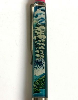 Vintage Mount St Helens Souvenir Floating Pen Moving Volcano Ash Cloud Eruption