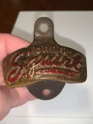 Vintage Drink Squirt Starr X Wall Mount Bottle Opener Usa