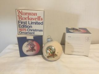 Norman Rockwell’s 1st Limited Edition 1975 Christmas Ornament Saturday Eve Post