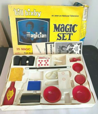 Vintage Bill Bixby Magic Tricks Set 1974 Tv Mystery Products The Magician