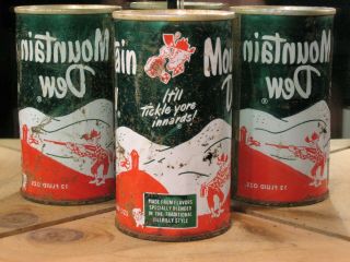 VINTAGE MOUNTAIN DEW CAN (HILLBILLY STYLE) 2