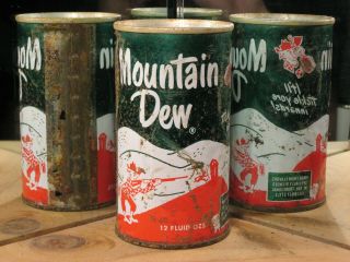 VINTAGE MOUNTAIN DEW CAN (HILLBILLY STYLE) 3