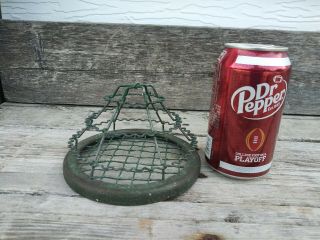 Vintage Pyramid Flower Co.  Metal & Wire Flower Holder Cage Frog Pat Pend.