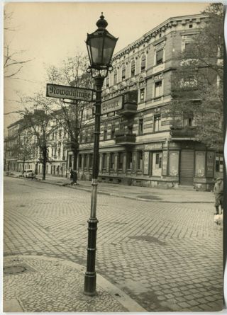 Wwii Press Photo: Quiet & Intact Berlin Street View After The Battle,  May 1945