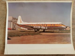 Lane Xang Airlines Vickers Viscount G - Apkf.  Vintage Photograph