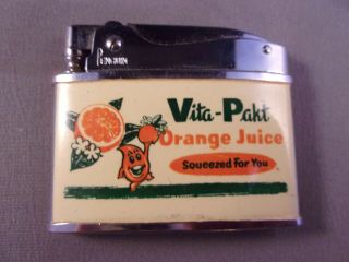 Vita - Pakt Orange Juice Flat Penguin Advertising Lighter