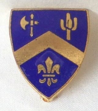 Us Army 184th Infantry Dui Di Crest Pin Back Gemsco