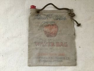 Vintage Hirsch - Weis Canvas Self Cooling Water Bag Portland Oregon