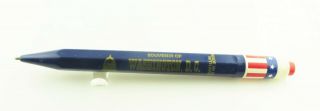 Vintage Unbranded Ball Point Pen Washington D,  C,  Souvenir Capital Of U.  S.