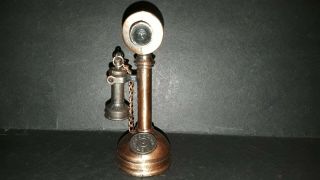 Vintage Die Cast Pencil Sharpener Miniature Old Time Telephone