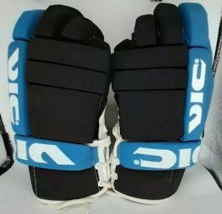 Vintage Black & Blue Vic Victoria 224 Hockey Gloves 15 "