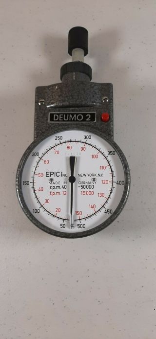 Deumo 2 Handheld Mechanical Tachometer Epic Inc Made In Germany Deumo 