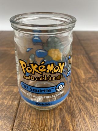 Pokemon Squirtle Glass 1999 Welch 