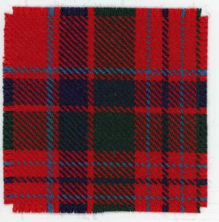 Correct 100 Wool Macgillivray Tartan Canadian Lake Superior Scottish Cap Badge