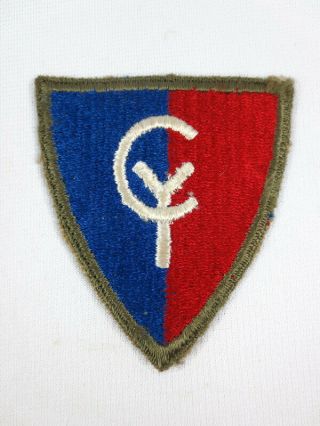 Wwii Us Army 38th Infantry Division Green Back Patch Military Insignia
