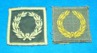 2 Cut - Edge Ww2 Eto Made M.  U.  C.  Meritorious Unit Commendation Patches