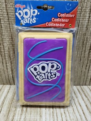 Pop - Tarts Plastic Container Storage Case Purple Blueberry Kellogg