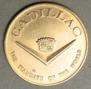 Nos 1954 Cadillac Bronze Token Or Medal H21