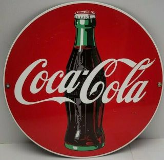 Coca - Cola Ande Rooney Porcelain Enameled Advertising Sign 11 1/4 "