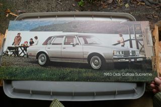 1983 Oldsmobile Olds Cutlass Dealer Showroom Sign Promo Poster 32x13