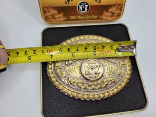 Jack Daniels Belt Old No 7 Brand Buckle 2003 In 1st In Series Collectors Tin 3