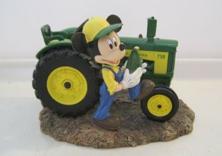 2007 Mickey’s Farm Livin’ With John Deere Figurine Numbered Mickey Mouse Resin