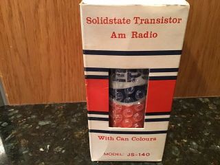 Vintage Pepsi - Cola Soda Can Transistor Radio