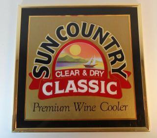 Sun Country Classic Wine Cooler Bar Sign