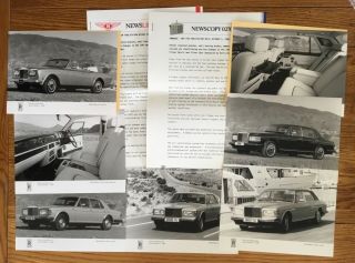 7 Press Photographs Media Photos Rolls - Royce Silver Spirit Spur Prints Kit Pack