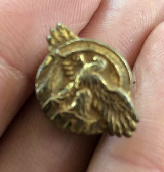 US Military WW2 Ruptured Duck Veteran Honorable Discharge WWII Lapel Button Pin 3