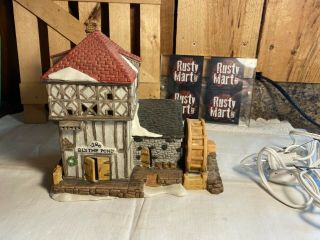 Vintage 1986 Dept 56 Dickens Village Bly The Pond Mill House Retired 65080