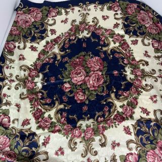 Vintage Bill Blass 34” Square - 100 Silk Scarf - Vibrant Floral Design