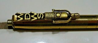 Vintage Wdws Radio Station Ballpoint Pen Gold - Toned Champaign Il Writes