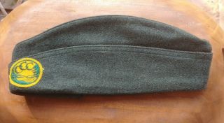 Orig May9 1941 Nos Wwii Us Ccc Wool Hat Cap 6 - 7/8 Civilian Conservation Corps