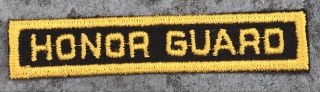 Post Ww2 Us Army Tab Patch Honor Guard Gold Black No Glow