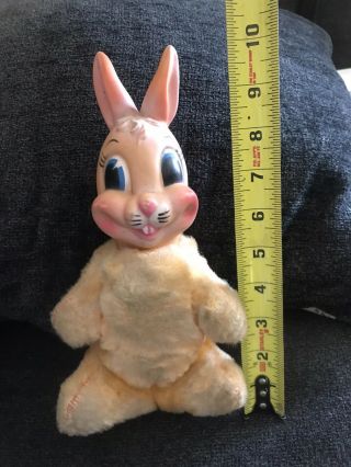 VINTAGE RARE MY TOY RUBBER FACE Rabbit EASTER STUFFED PLUSH 2