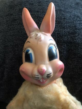 VINTAGE RARE MY TOY RUBBER FACE Rabbit EASTER STUFFED PLUSH 3