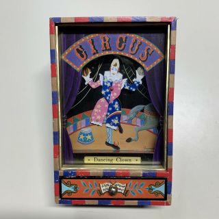 Vintage Circus Dancing Clown Toy Music Box Pierrot De Pierre Koji Murai C.  1977