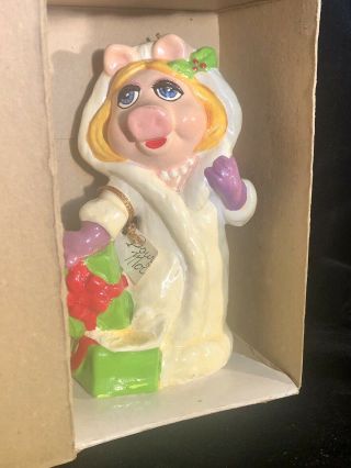 981 Miss Piggy Jim Henson The Muppets Christmas Ornament