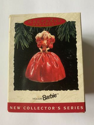 Hallmark Keepsake Ornament 1993 Holiday Barbie 1rst In Series Christmas Tree